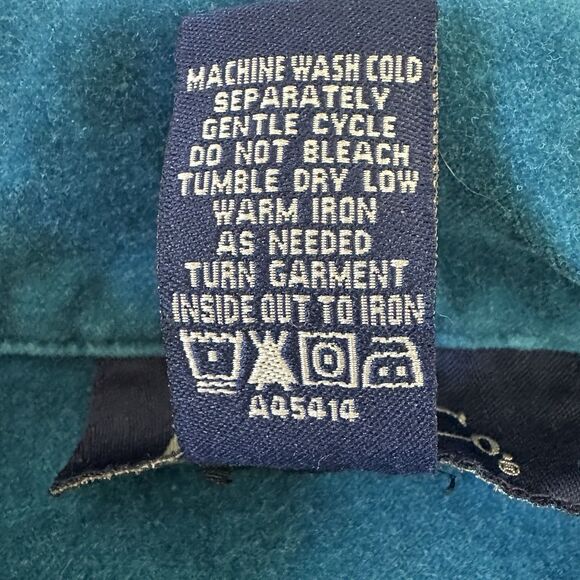 Denim & Co. Teal Blue Women’s Velvet Jacket Size Medium Embroidered Design - Picture 10 of 10